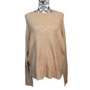 All in Favor | Women's Camel Tan Funnel Neck Long Sleeve Sweater Large